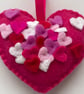 Felt Heart Pinks - Image 1