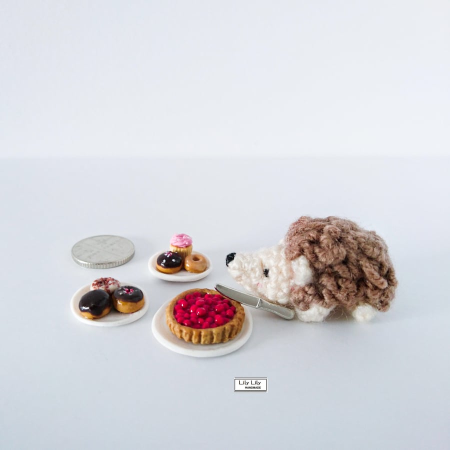Stanley, miniature hedgehog mascot, handmade by Lily Lily Handmade 