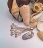 Silver Tassel With Pearls and Spacer Beads On Silver Plated Snake Chain - Image 1