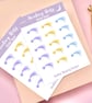 Shooting Star Planner Sticker Sheets, Calendar Stickers, Daily Planner Stickers. - Image 6