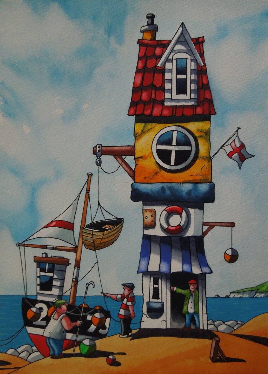 Cornish Boats    11  x  8 "