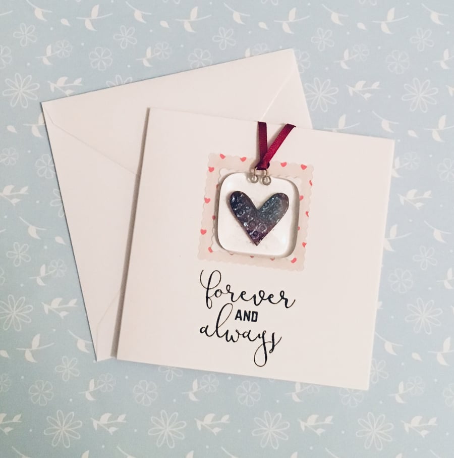 Fused Glass Decoration Card