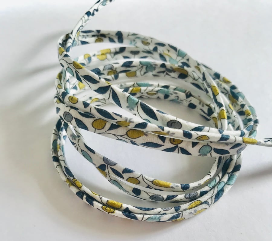 Liberty Fabric Cord- Floriana, Vert-de-Gris