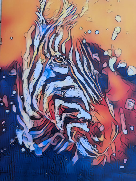 A4 Artwork (digital image Zebra)