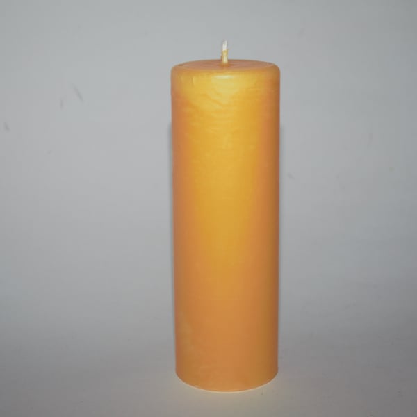 40 hour burn time organic beeswax candle - hand poured in mid Wales