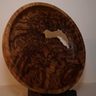 Large Burr chestnut hand-turned wooden bowl