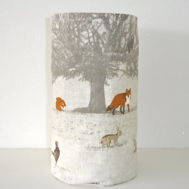 Toilet Roll Holder Loo Roll Storage Basket Bathroom Kitchen Stag Fox Owl Tidy