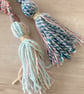 Long Crocheted Wrap - Scarf with Tassels - Image 2