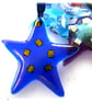 Star Fused Glass Hanging Decoration 8cm Dichroic decoration - Image 3