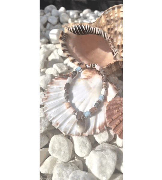 The 'Coastal Pebble' Bracelet (one of a kind) 