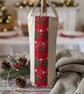 Linen Christmas tree gift bottle bag 
