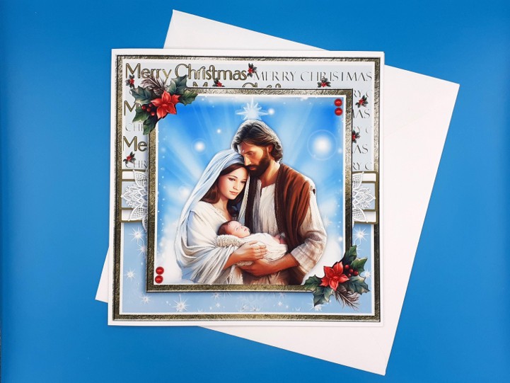 Religious Christmas Card, Large, Parents, Grandparents, Husband, Wife, Sister