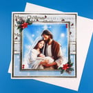 Religious Christmas Card, Large, Parents, Grandparents, Husband, Wife, Sister