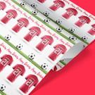 Personalised Manchester United Football Jersey wrapping paper