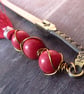 Pink Sword Bookmark, Agate Tassel Bookmark - Image 4