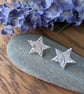 Handmade Fine Silver Star Pendant -  Shooting Star Design - Image 4