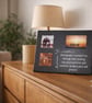 Personalised slate photo frame - Triple