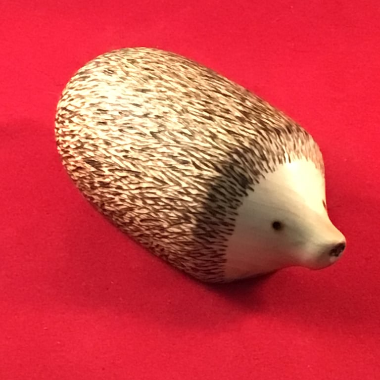 Wood turned hedgehog