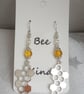 Gorgeous Honeycomb Dangly Earrings. - Image 4