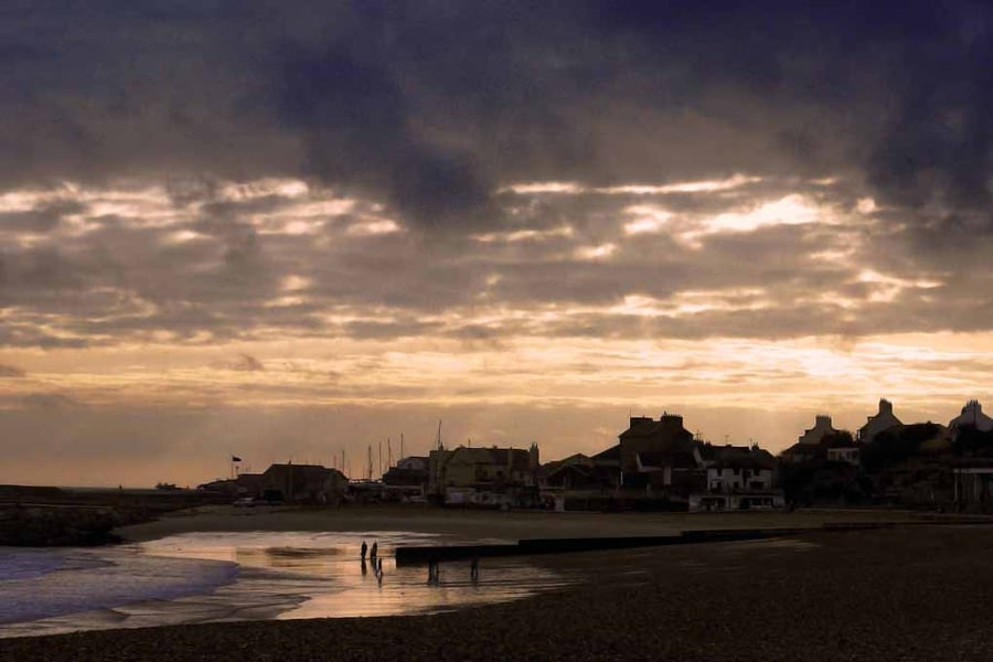 Lyme Regis Beach Jurassic Coast Dorset England Photograph Print