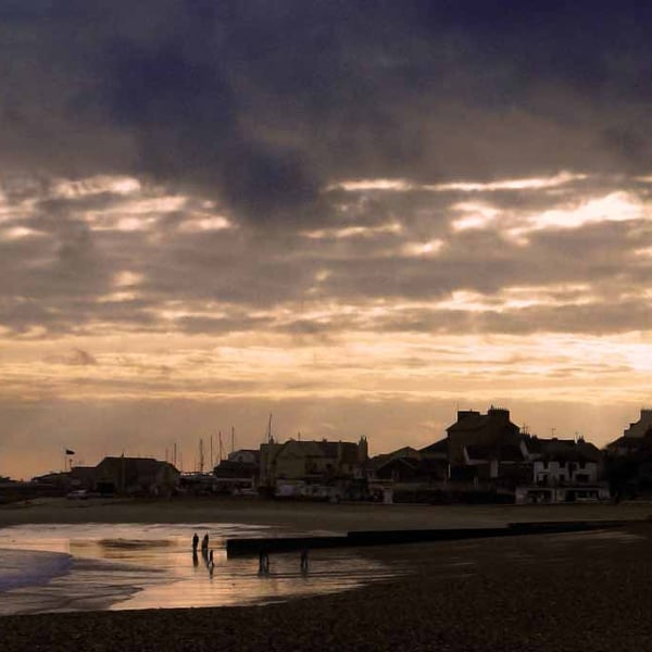 Lyme Regis Beach Jurassic Coast Dorset England Photograph Print
