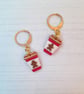 Gingerbread Latte coffee cup earrings - Image 2