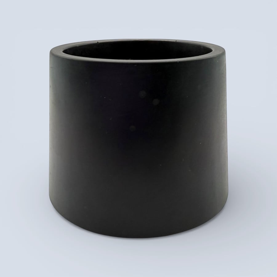 Small Black Round Plant Pot 7.5 cm Indoor Succulent Planter Gift