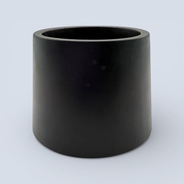 Small Black Round Plant Pot 7.5 cm Indoor Succulent Planter Gift