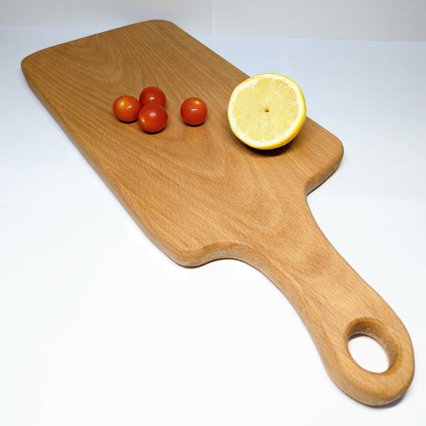 Handmade Beech Large Chopping Board with Handle
