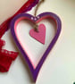 Love you forever hand painted heart - Image 2