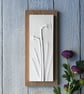 Daffodil Plaster Cast Wall Plaque on Wood, Limited Edition