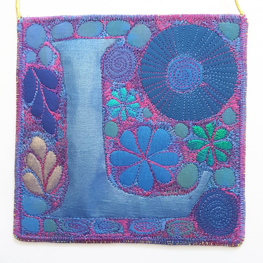 Initial Letter L Hanging Decoration 