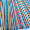 Multicoloured striped fabric - woven cotton for dressmaking or crafting 