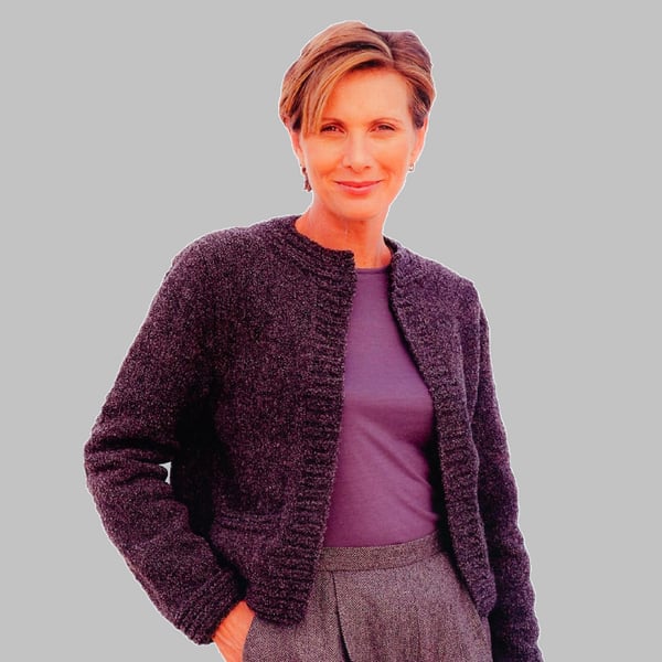 VINTAGE KNITTING PATTERN PDF Ladies Persia Cardigan