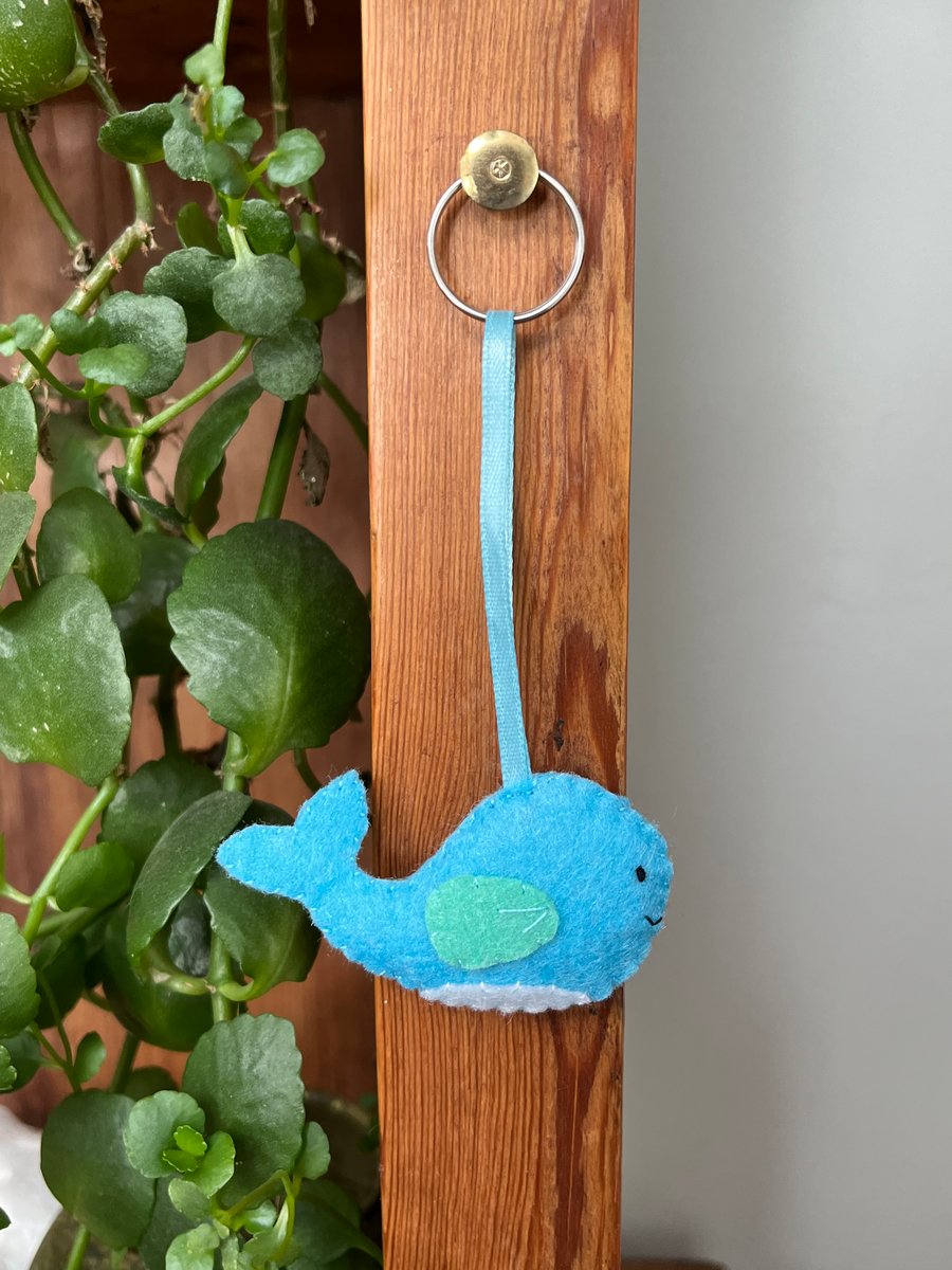 Felt Whale Keyring