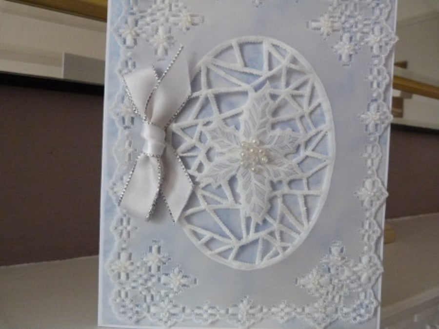 Speciall Holly Christmas Parchment Card