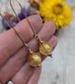 Gold Venetian Glass Bead Long Earrings - JBJ1082