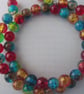 Multi Coloured Beaded Bracelet - Image 1