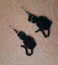 Cat Beadwork Earrings (1) - Image 3