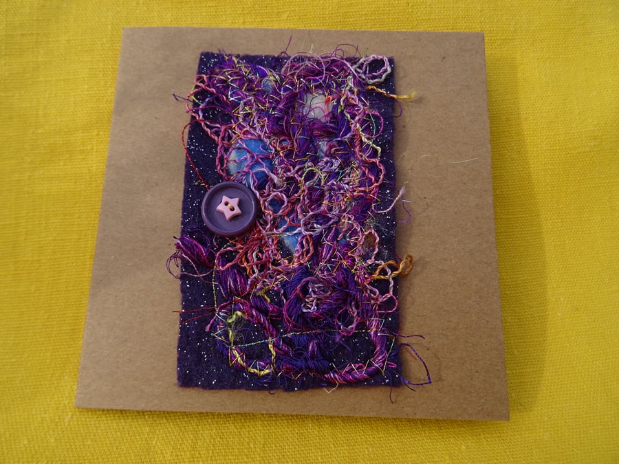 Abstract textile card