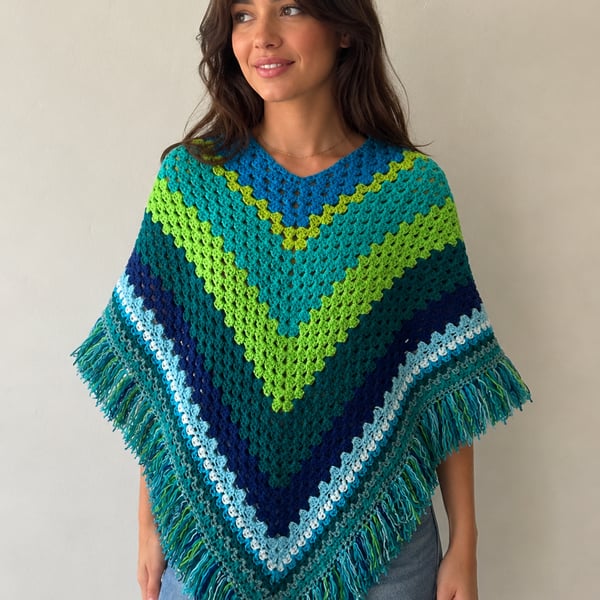Sea Breeze Handmade Poncho