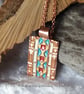 Copper Aztec Style Pendant and Earrings Set - Image 2