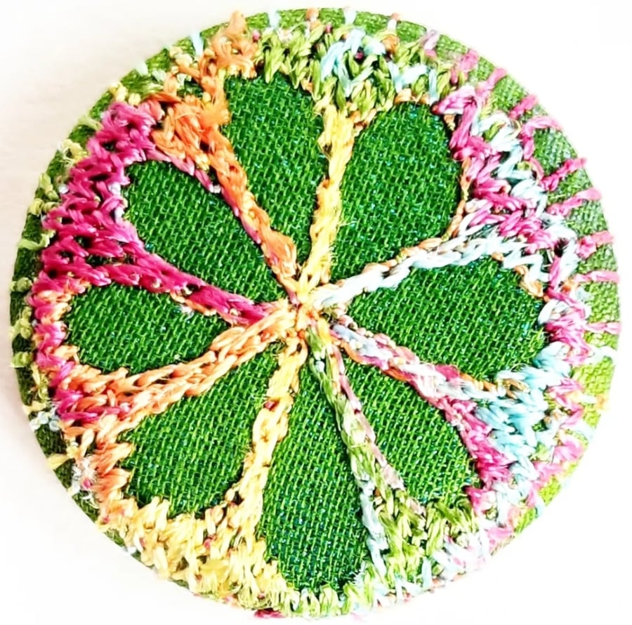Buttons 1 inch button Hand Dyed Silks and Cottons Free Machine ...