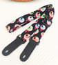 1 inch Wide Adjustable Ukulele Strap with gory eyeballs - Image 2