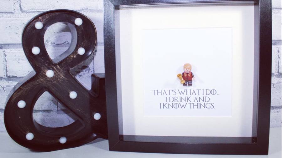 GAME OF THRONES - FRAMED CUSTOM TYRION LANNISTER FIGURE
