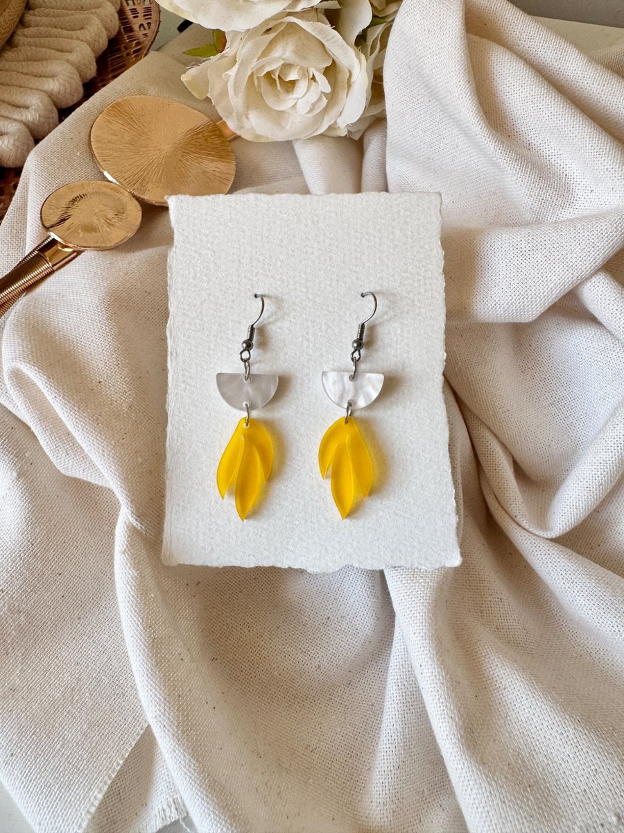 Whimsical Floral Drop Earrings