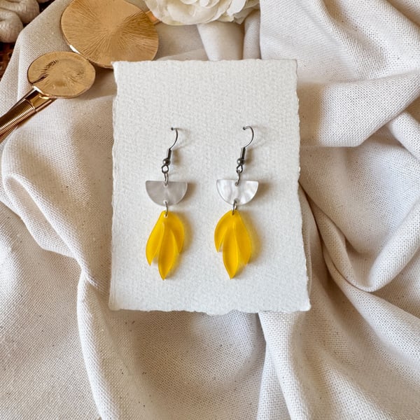 Whimsical Floral Drop Earrings