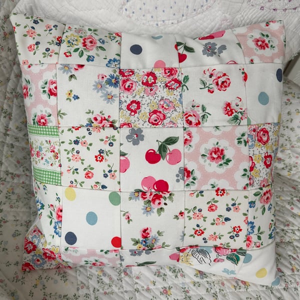   Patchwork Cushion In Cath Kidston Fabrics