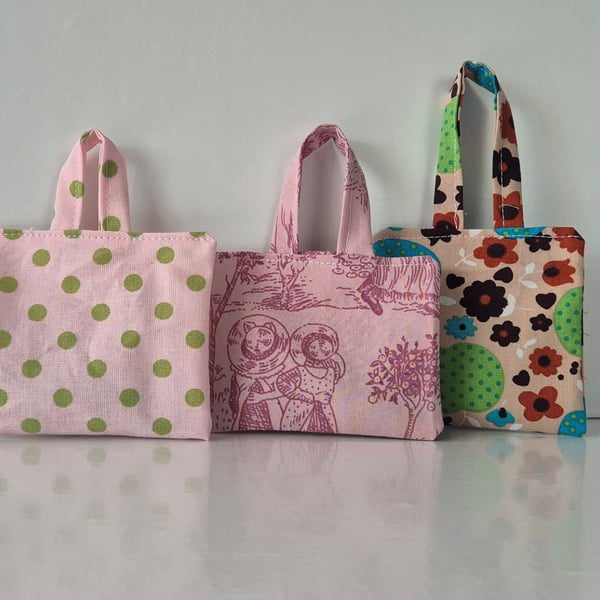 Set of 3 Handmade Lavender Bags - Natural Lavender Sachets for Wardrobe & Linen