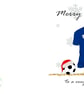 Personalised Football Christmas Card with any team,name and number. - Image 6